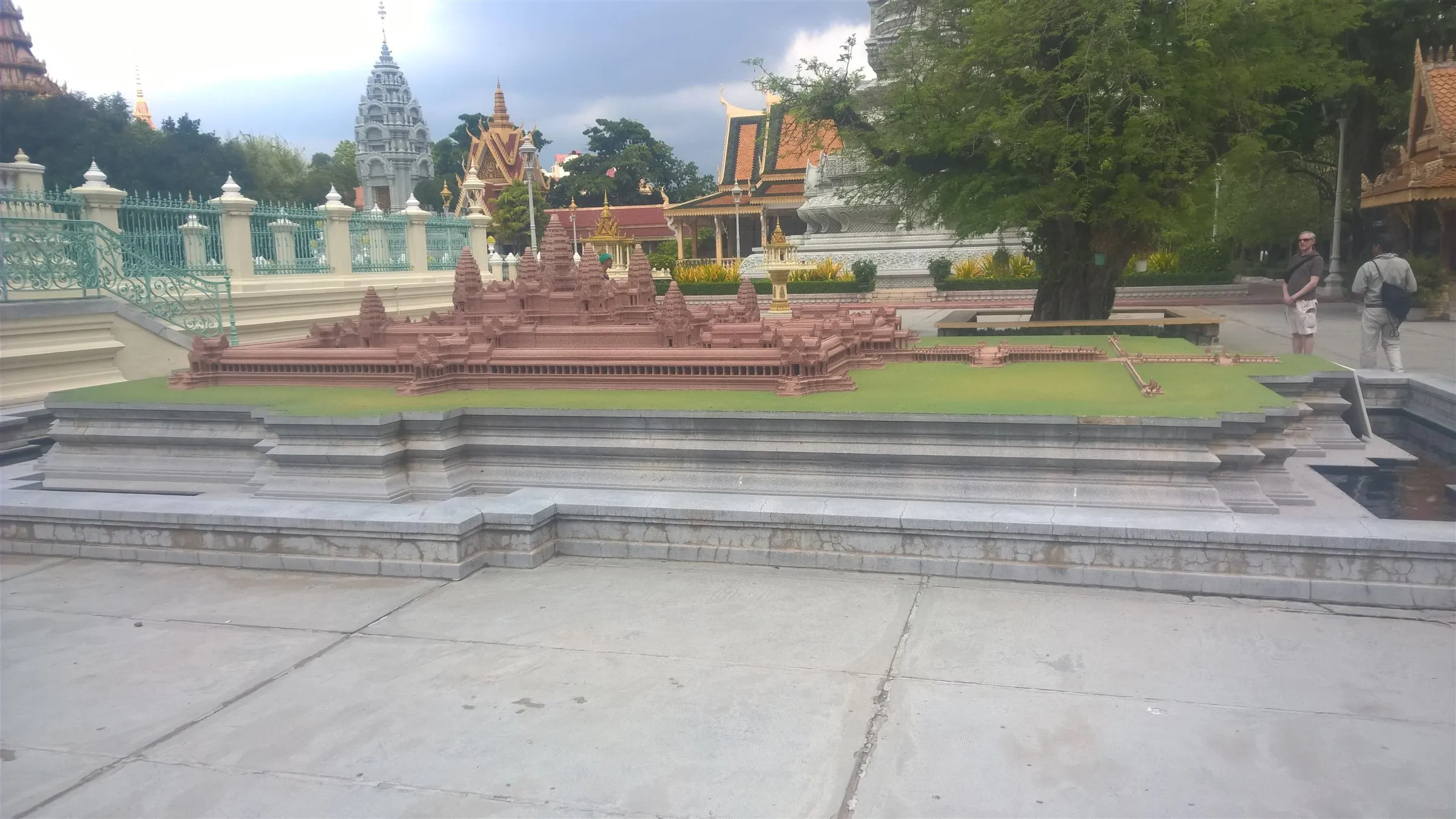 Stupa courtyard at the Silver Pagoda, Royal Palace, Phnom Penh